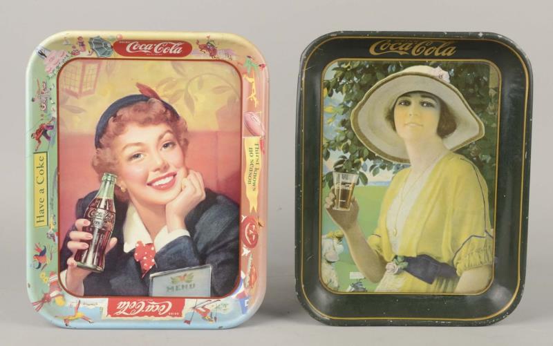 Appraisal: Lot Of Coca Cola Serving Trays Lot of two different