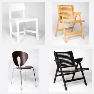 Appraisal: A Group of Four Contemporary Chairs by Various Makers th