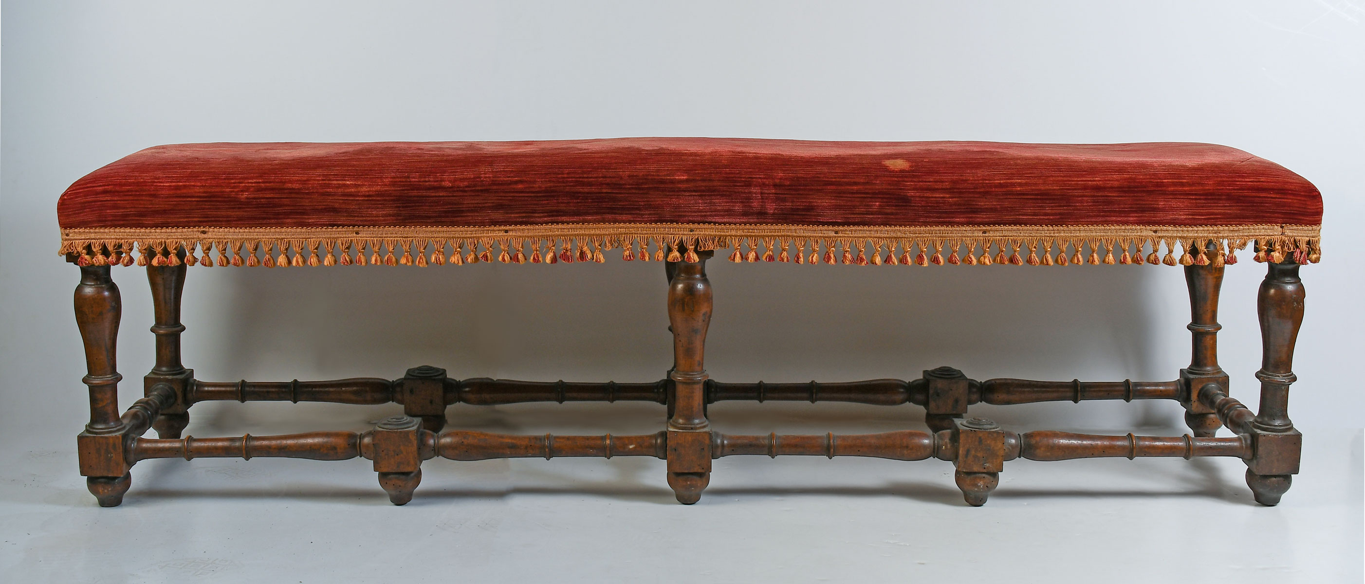 Appraisal: LATE TH EARLY TH CENTURY CONTINENTAL BENCH Having tasseled upholstery