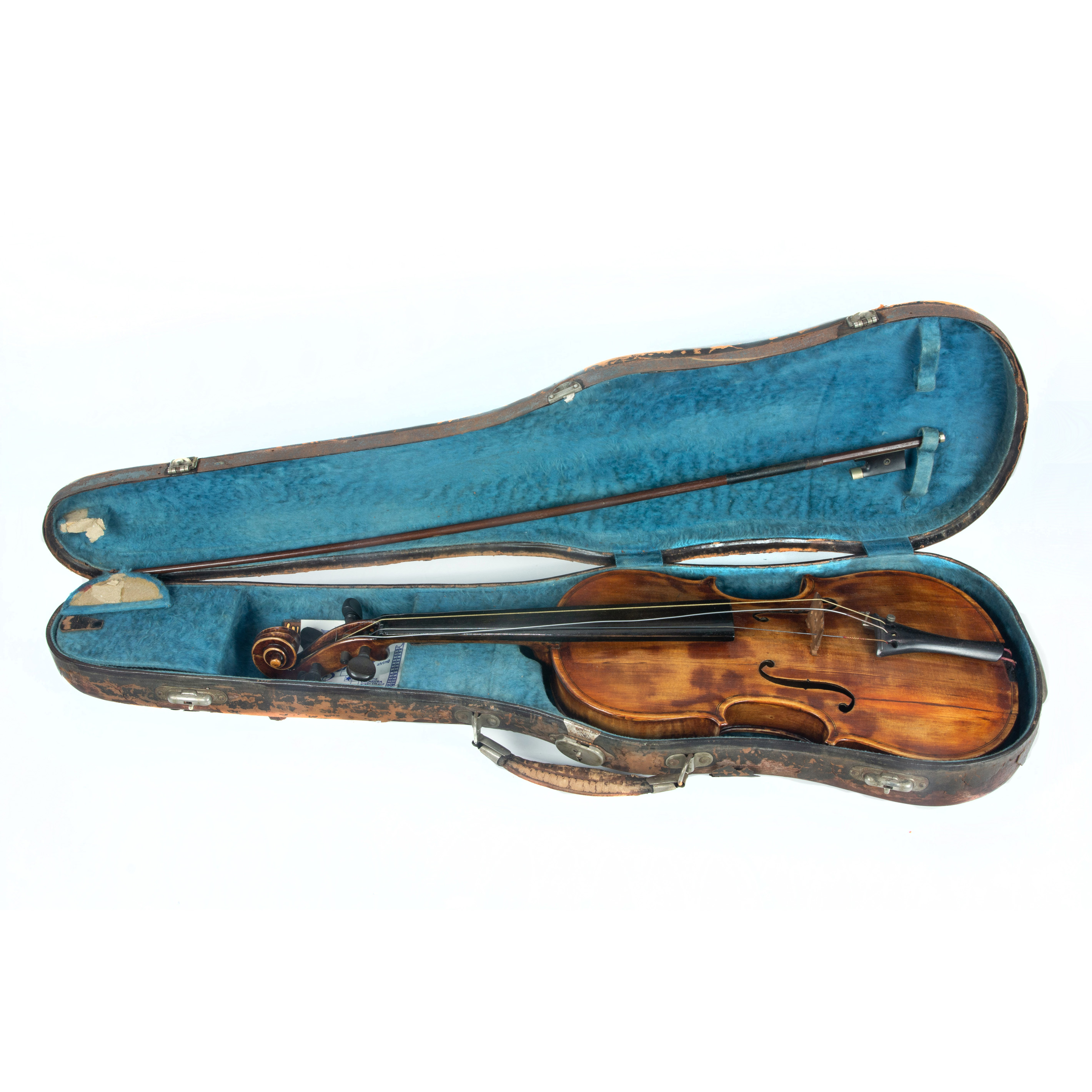 Appraisal: A STUDENT VIOLIN WITH BOW IN CASE A student violin