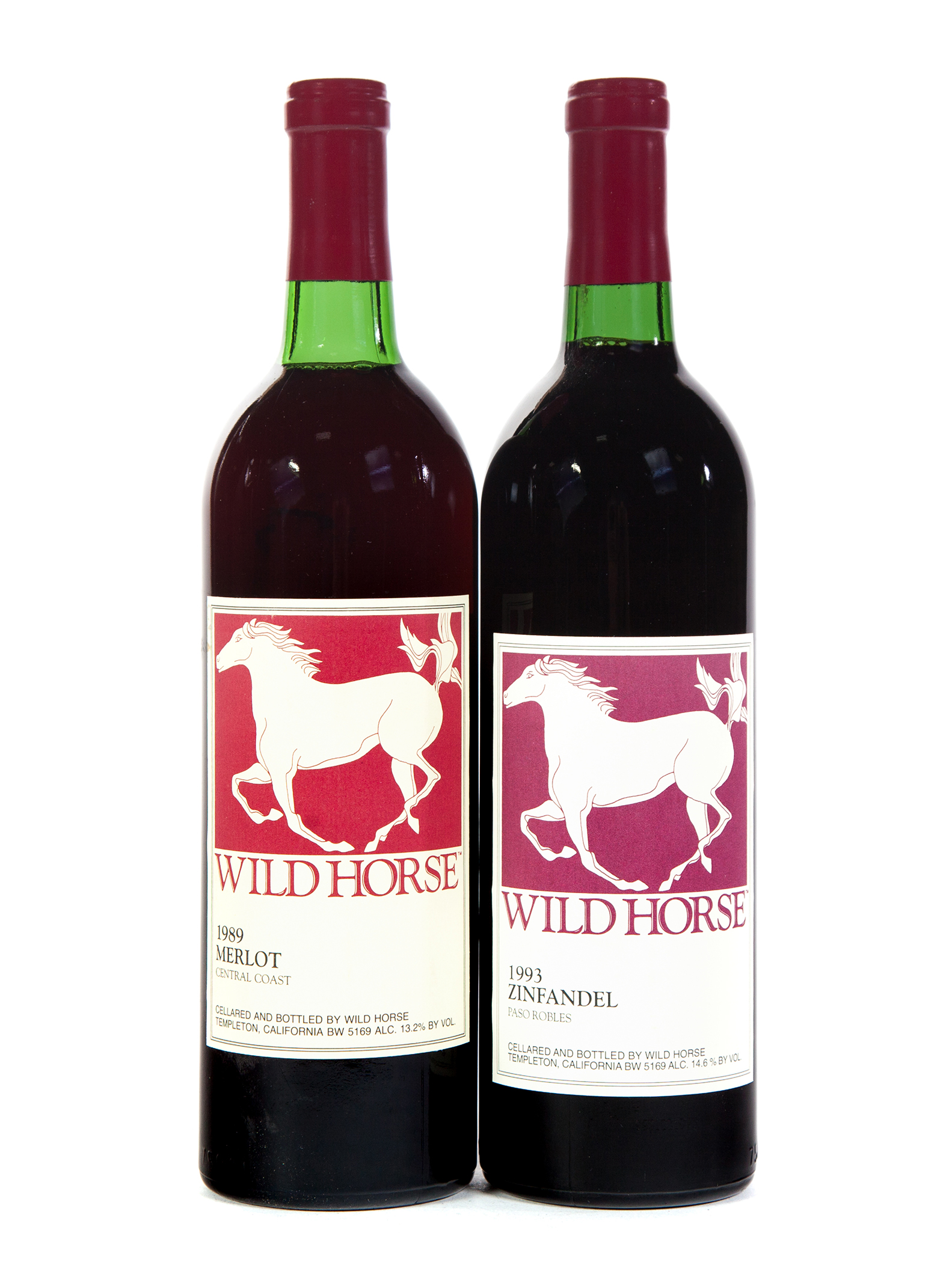 Appraisal: WILD HORSE MIXED Merlot Central Coast bottle ml Zinfandel Paso