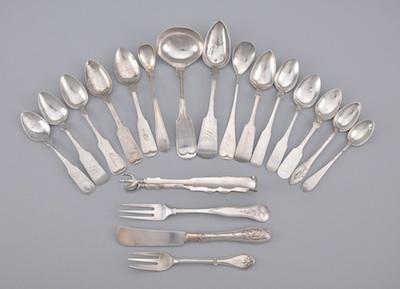 Appraisal: A Lot of Miscellaneous Coin Silver Flatware Consisting of a