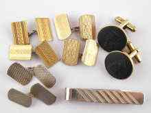 Appraisal: A mixed lot comprising three pairs of white metal tests