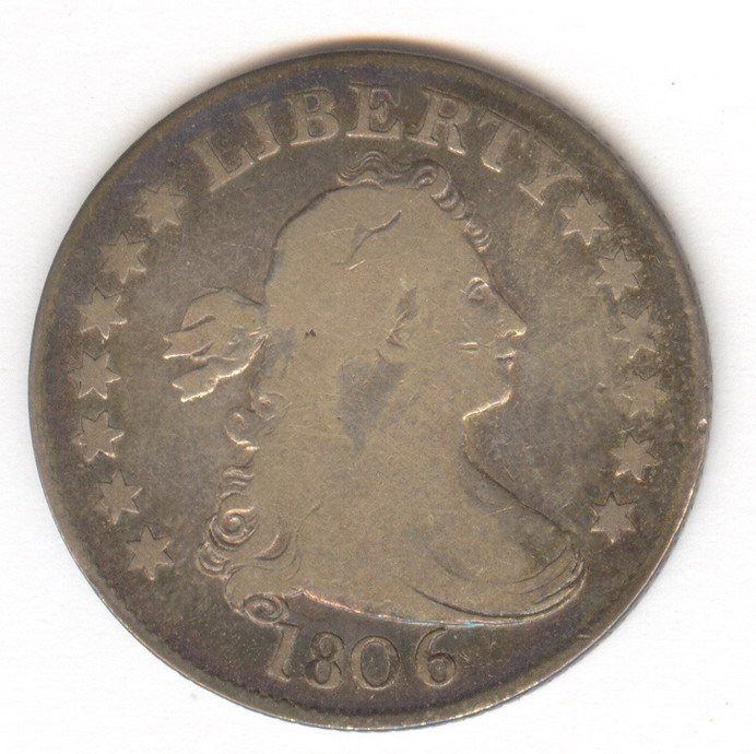 Appraisal: U S DRAPED BUST QUARTER Estate coin