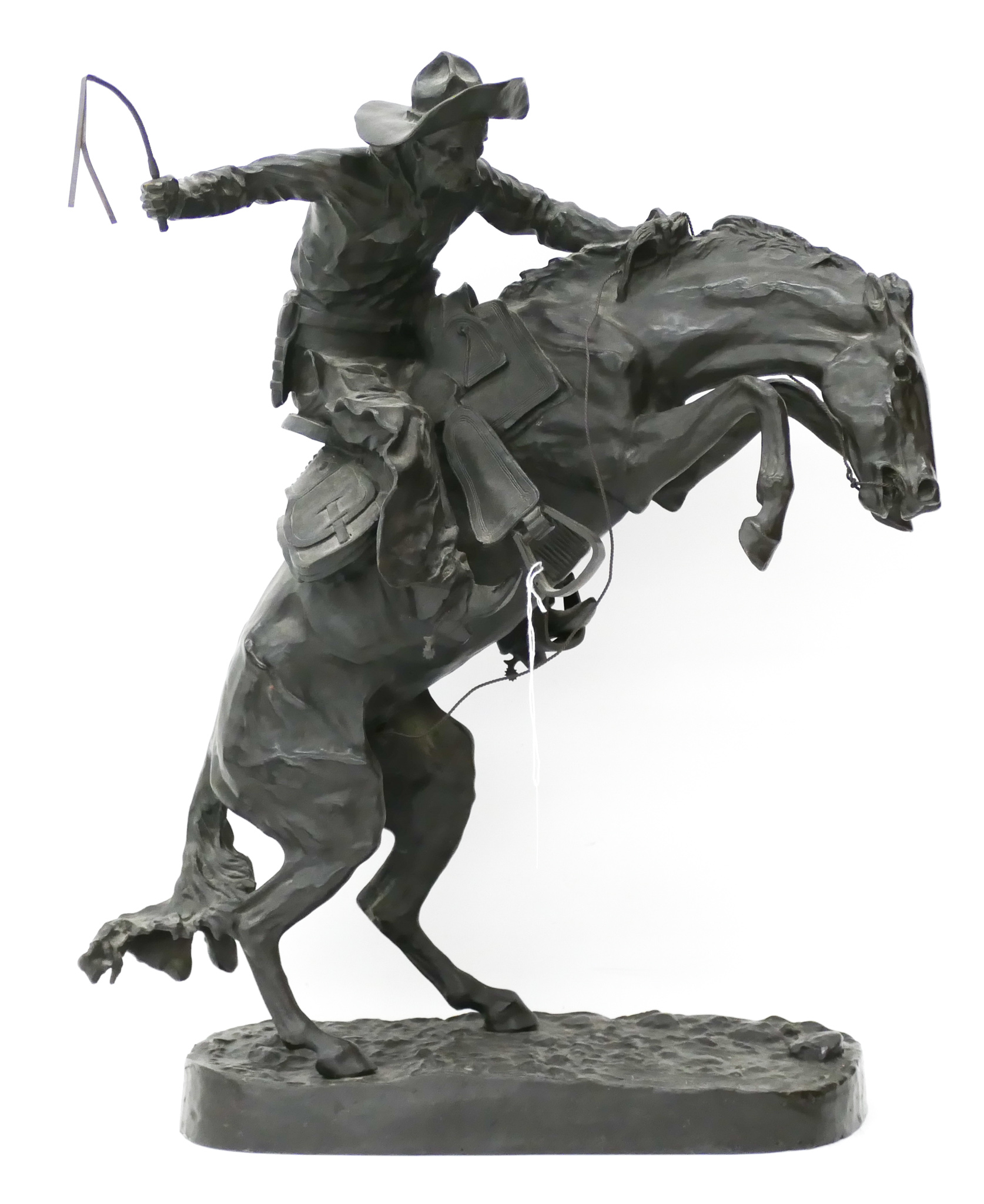 Appraisal: After Fredric Remington ''Bronco Buster'' Bronze Sculpture ''