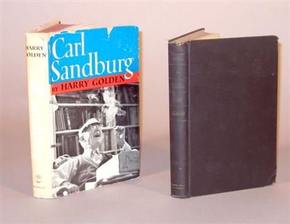 Appraisal: vols piece Autograph Material Carl Sandburg Card Signed framed with