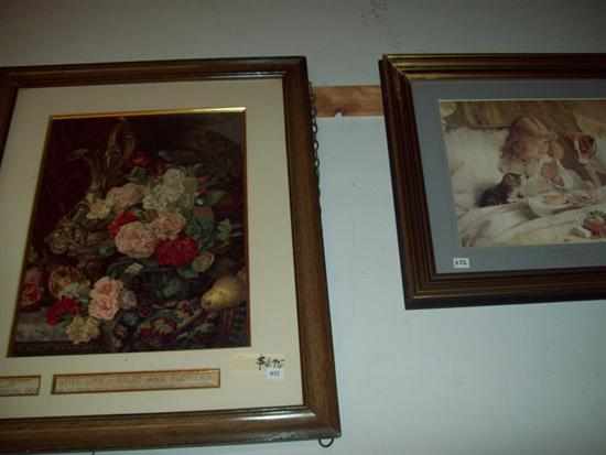 Appraisal: A PAIR OF PERIOD FRAMED PEARS PRINTS