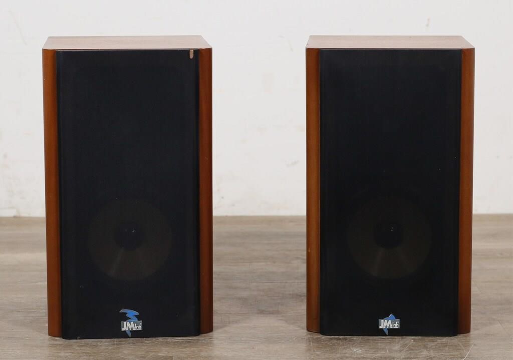 Appraisal: PAIR OF JM LAB SPEAKERSIn wood cases Untested H x