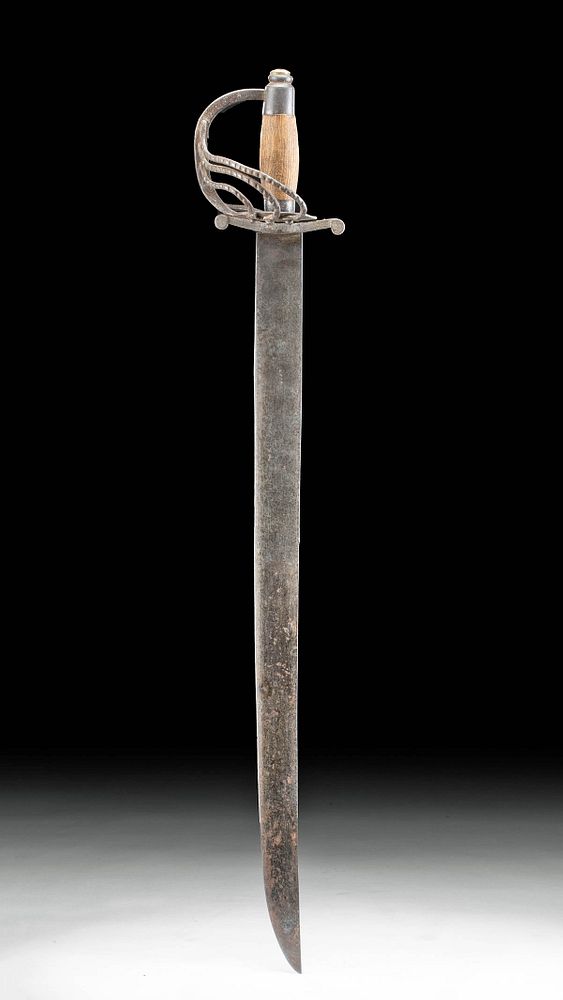 Appraisal: th C Spanish Colonial Iron Wood Broadsword North America Mexico