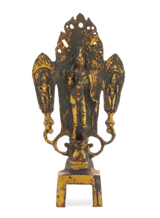 Appraisal: Sale Lot A Gilt Bronze Figural Group depicting a central