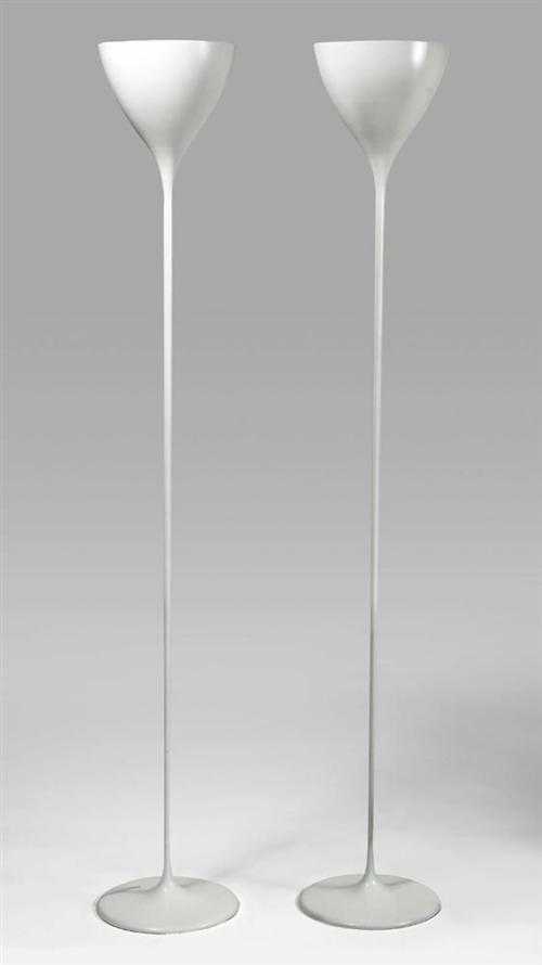 Appraisal: BILL MAX attributed to - PAIR OF FLOOR LAMPS Swiss