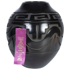 Appraisal: Reycita Naranjo Santa Clara b - Award Winning Carved Blackware