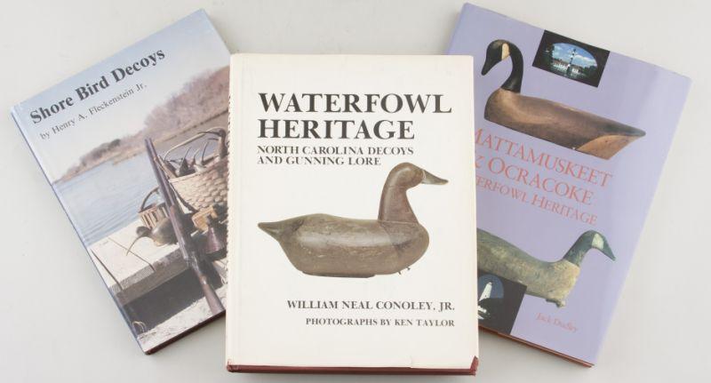 Appraisal: Three Waterfowl Decoy Reference Books as follows Conoley William Neal