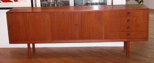 Appraisal: Teak Buffet Table Wood - Teak th Century Furniture School