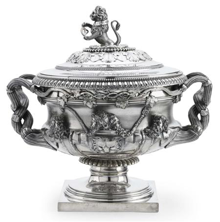 Appraisal: A George III Warwick vase tureen and cover Benjamin Smith