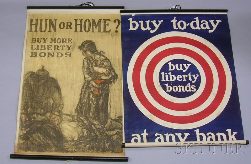 Appraisal: Thirteen WWI Bonds Related Lithograph Posters Liberty Bonds are Fighting