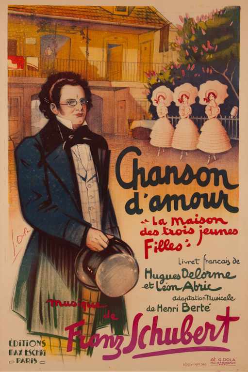 Appraisal: Georges Dola French - ''Chanson d'Amour'' color lithographic poster Max