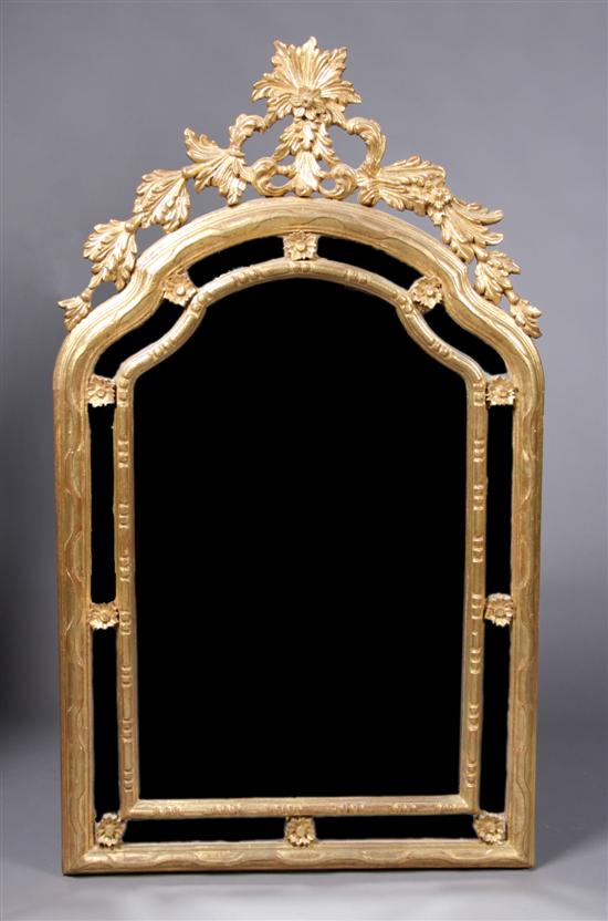 Appraisal: A Giltwood Mirror Height x width inches