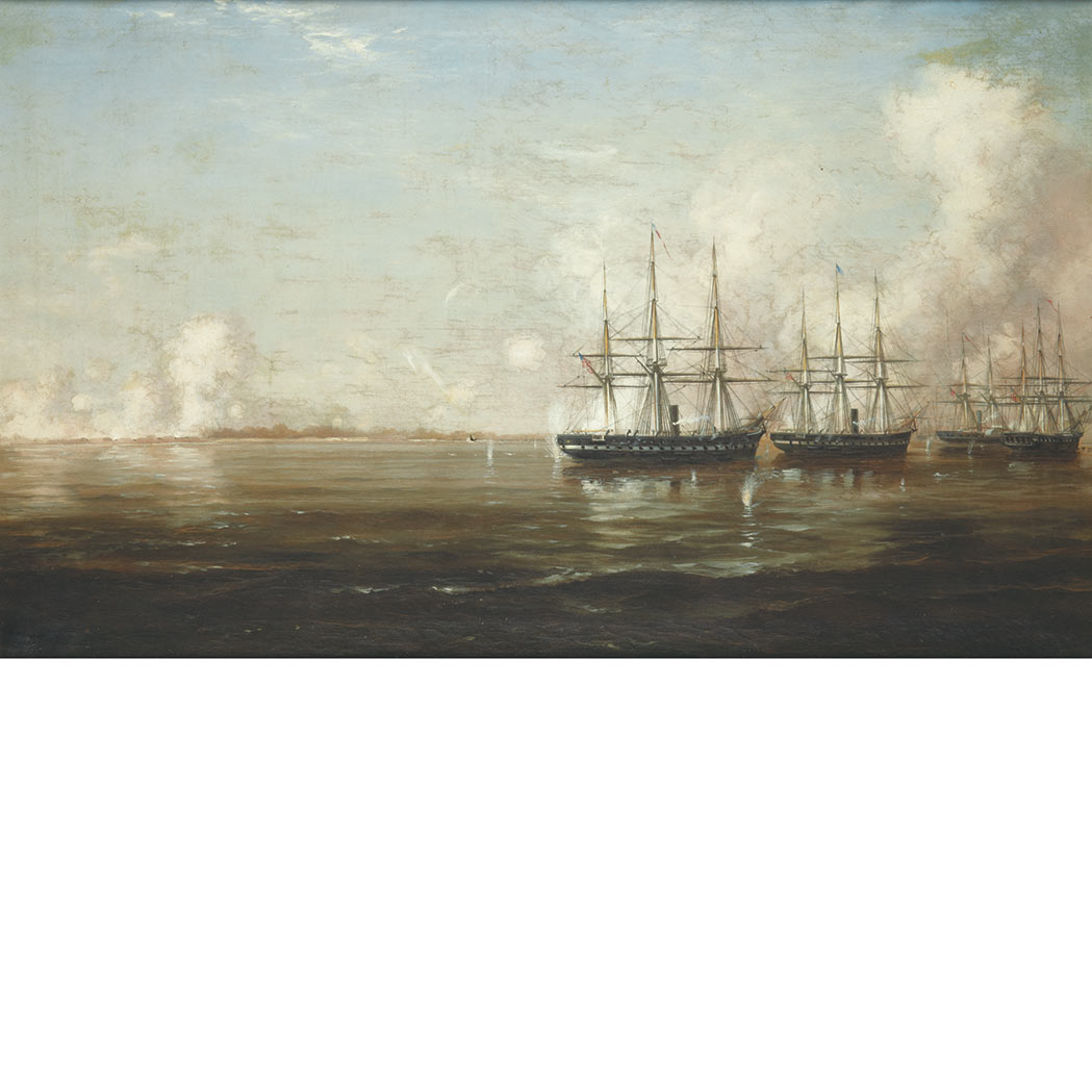 Appraisal: Xanthus Russell Smith American - Bombardment and Capture of Fort