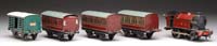 Appraisal: HORNBY THREE CAR PASSENGER SET Late Hornby post war set