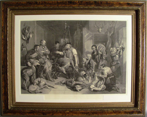 Appraisal: Print after Frederick Taylor titled Weighing the Deer x