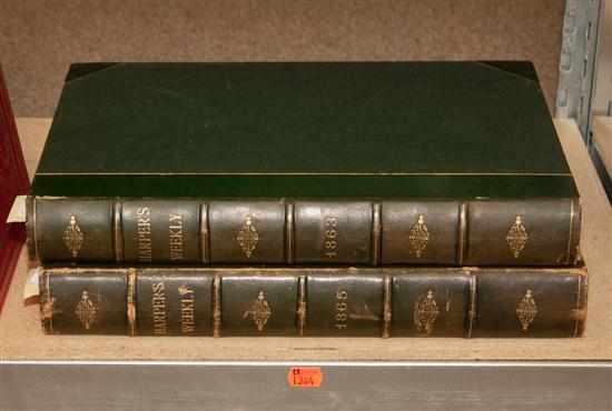 Appraisal: Civil War Two bound vols of Harper's Weekly and in