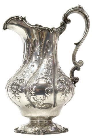 Appraisal: Large American sterling silver water pitcher Gorham c in the