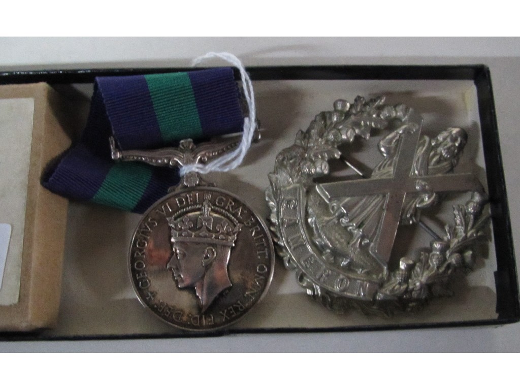 Appraisal: General service medal to RFN A Weir Cameronions and a