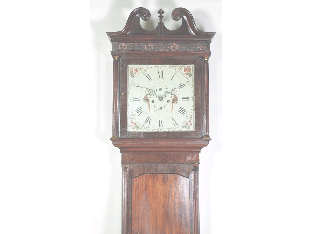 Appraisal: EARLY NINETEENTH CENTURY MAHOGANY LONGCASE CLOCK by Archibald Coats Wigan