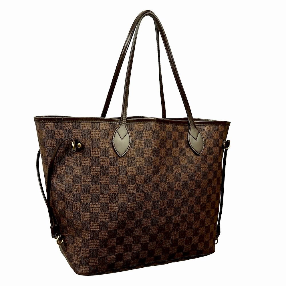 Appraisal: Louis Vuitton Damier Ebene Canvas Neverfull MM Louis Vuitton Brown