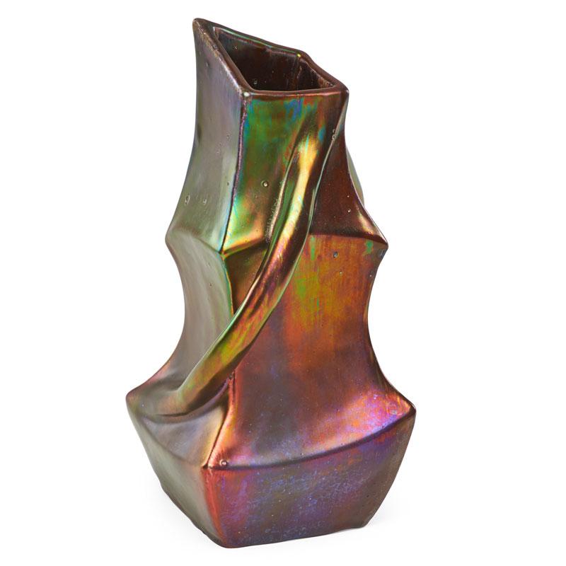 Appraisal: JEROME MASSIER Sculptural vase Condition Report Excellent condition some burst