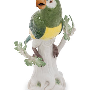 Appraisal: A Meissen Porcelain Bird Figure th Century in the form