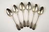 Appraisal: TEA SPOONS - Six English hallmarked tea spoons maker RB