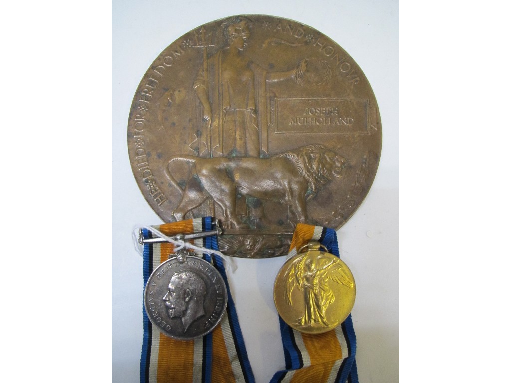 Appraisal: Lot comprising war and victory medals to C Z J