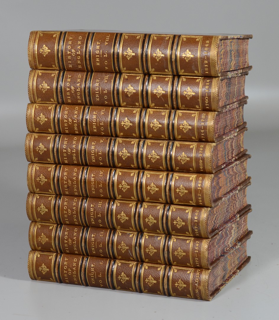 Appraisal: Knight Charles History of England London volumes morocco gilt books