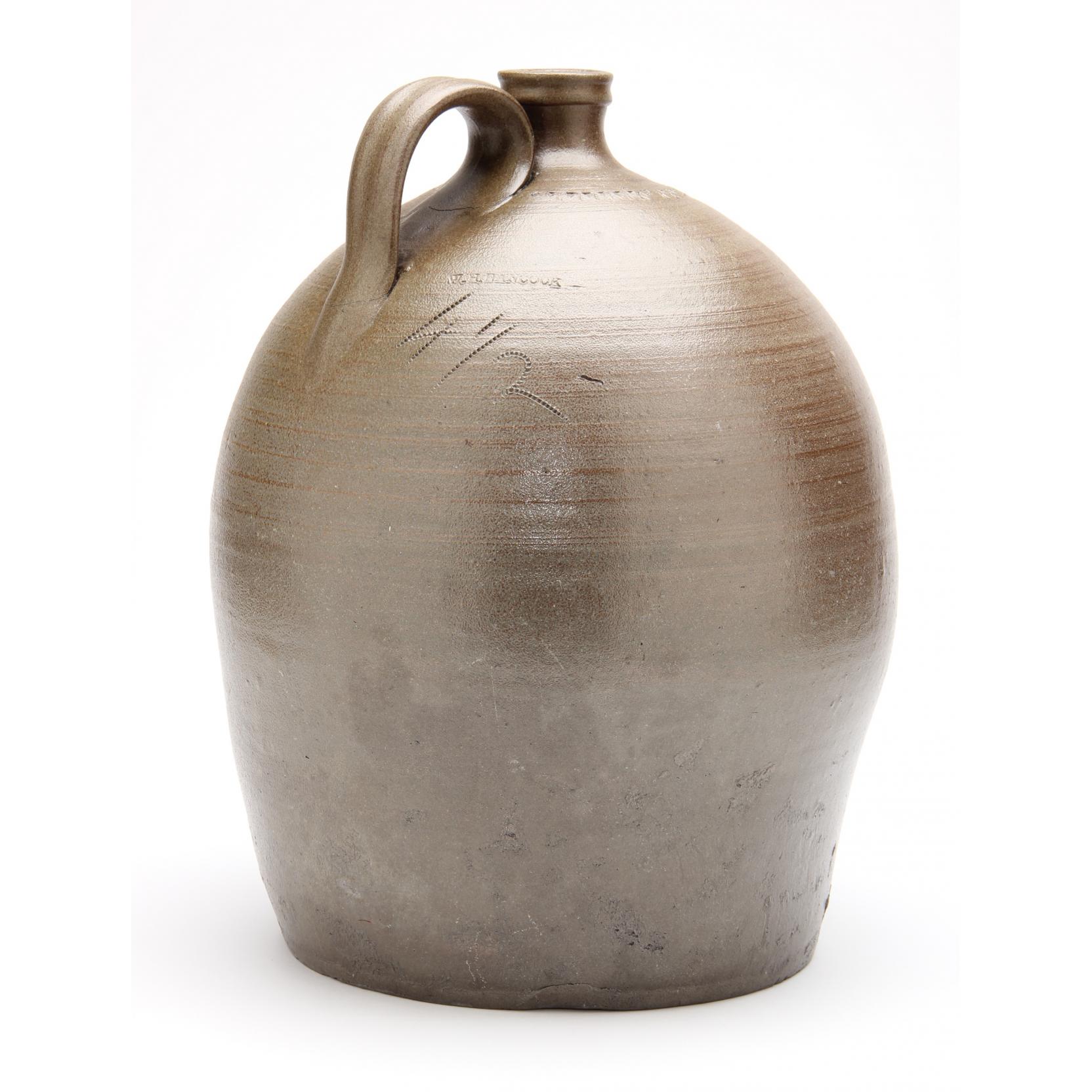 Appraisal: William Henry Hancock Moore County - Ovoid Jug salt glazed