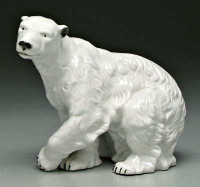 Appraisal: Royal Dux polar bear raised pink triangle mark with faint