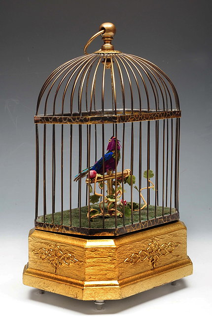 Appraisal: A GERMAN SINGING BIRD AUTOMATION MUSICAL BOX the single bird