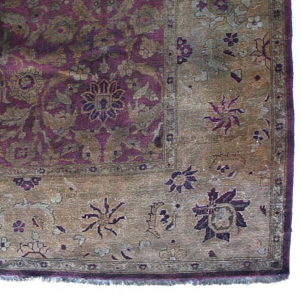 Appraisal: A Turkish carpet size approximately ft x ft in