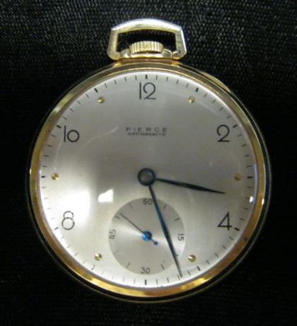 Appraisal: karat yellow gold open face pocket watch th century retailed