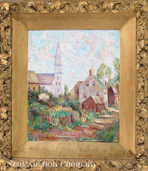 Appraisal: Bessie Jeannette Howard American Massachusetts - Church Rockport MA oil