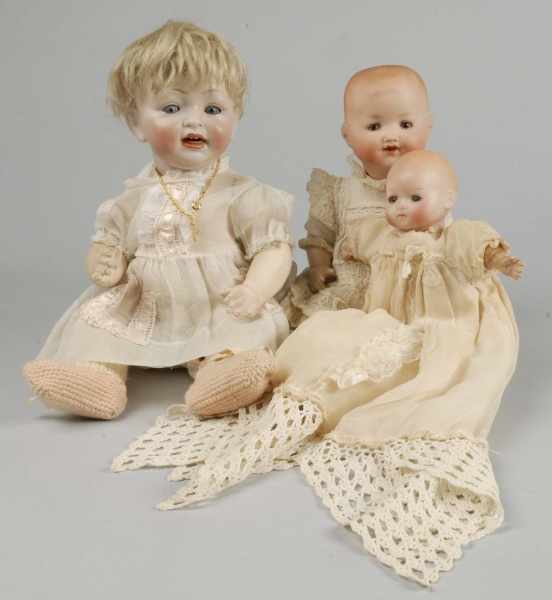 Appraisal: Lot of German Bisque Character Baby Dolls Description Hertel Schwab