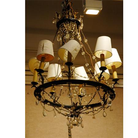 Appraisal: Continental Neoclassical Style Eight-Light Chandelier Estimate -