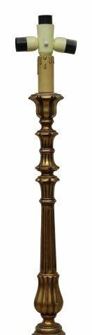 Appraisal: Italian Louis XVI style giltwood standing lamp th c fluted