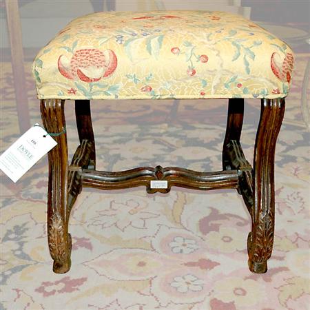 Appraisal: Baroque Style Walnut Stool Estimate -