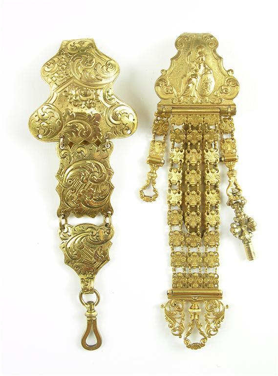 Appraisal: A gilt metal chatelaine