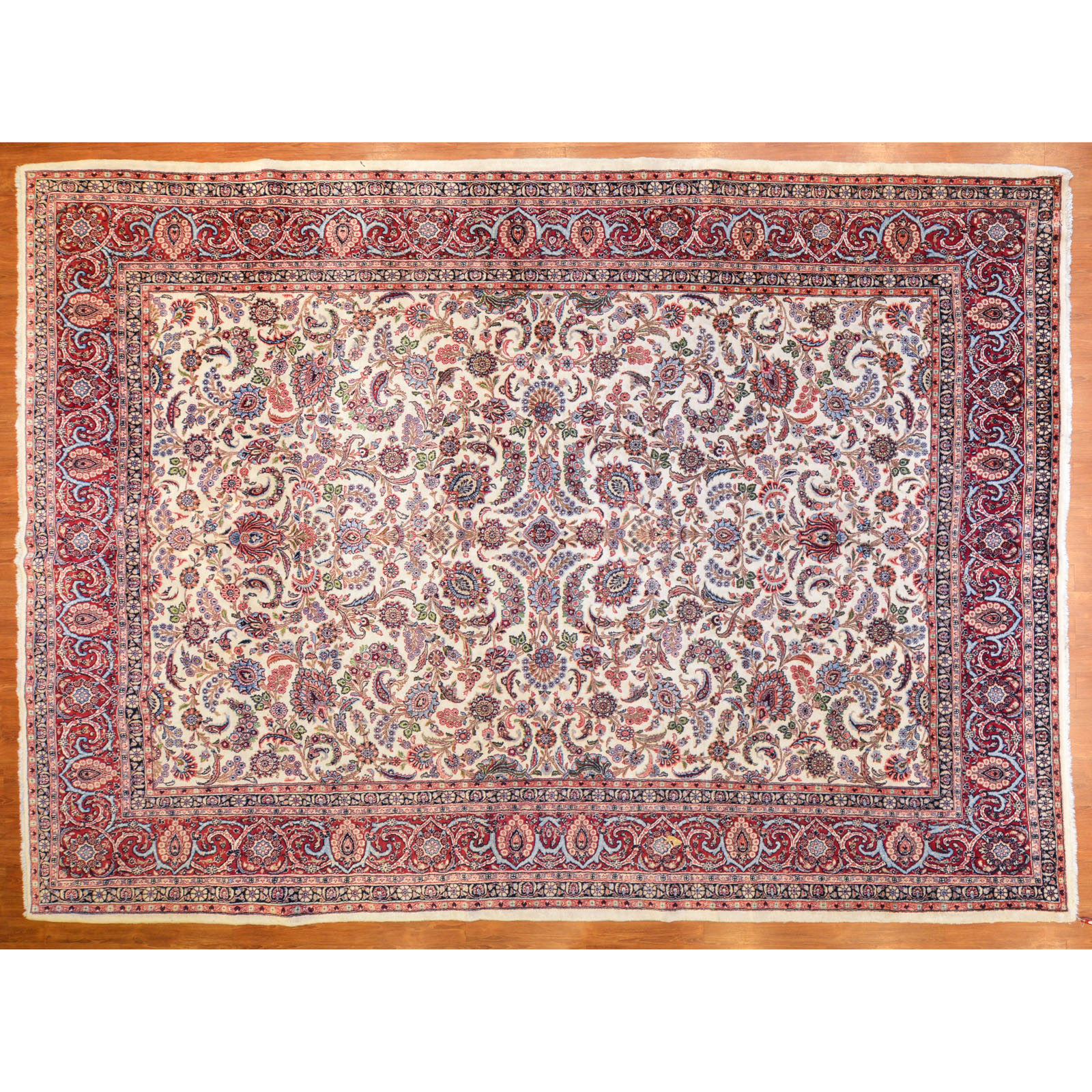 Appraisal: SAROUK RUG PERSIA X Third quarter- th century hand-knotted wool