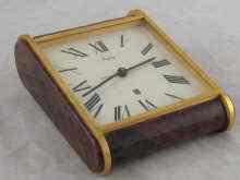 Appraisal: An Asprey alarm clock approx x cm