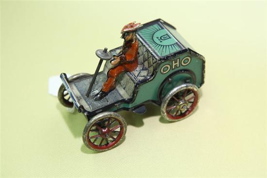 Appraisal: LEHMANN TIN WIND UP TOY Lithographed ''OHO'' open truck with