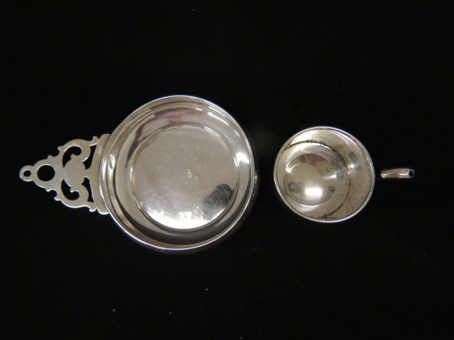 Appraisal: Sterling Silver Baby Items Wallace porringer and a baby mug